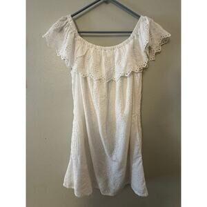 Tommy Bahama white eyelet dress women's medium